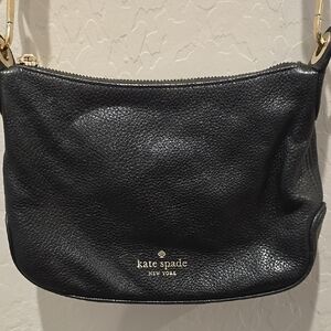 Kate Spade Black Pebbled Leather Crossbody Bag